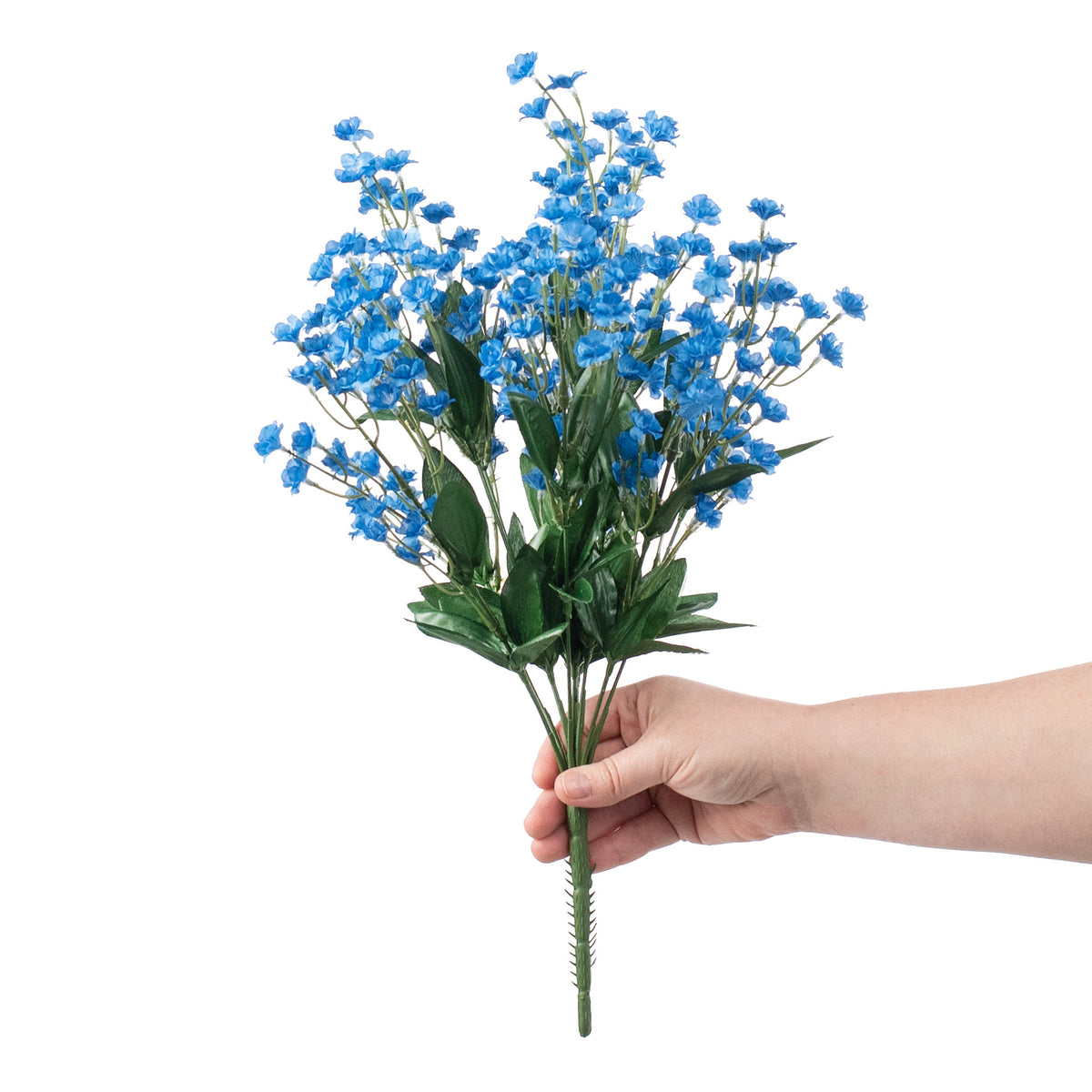 19" Colorfast Double Baby's Breath: Blue detail photo 3