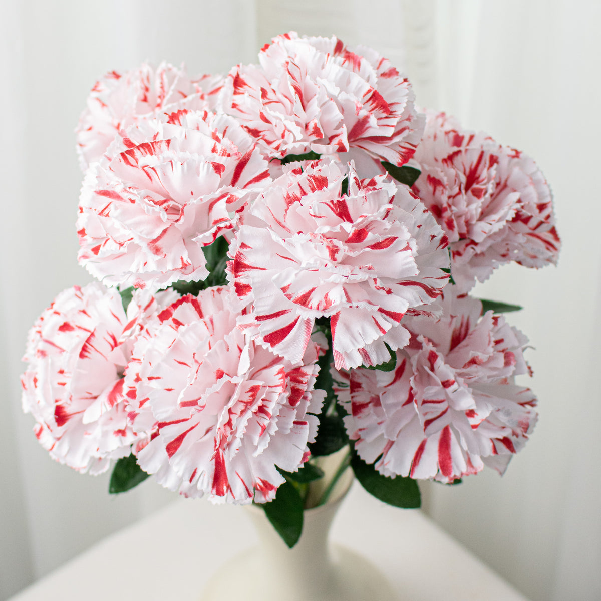 20" Colorfast Carnation Bush: Peppermint Item Number: 82020VARD