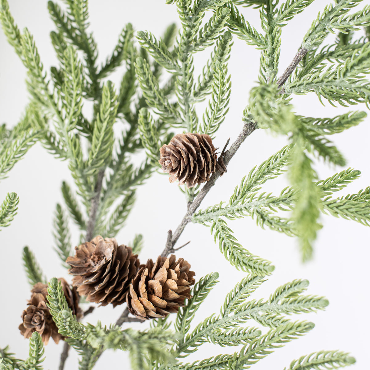 34" Cypress Pinecone Branch: Light Green Lifestyle Photo
