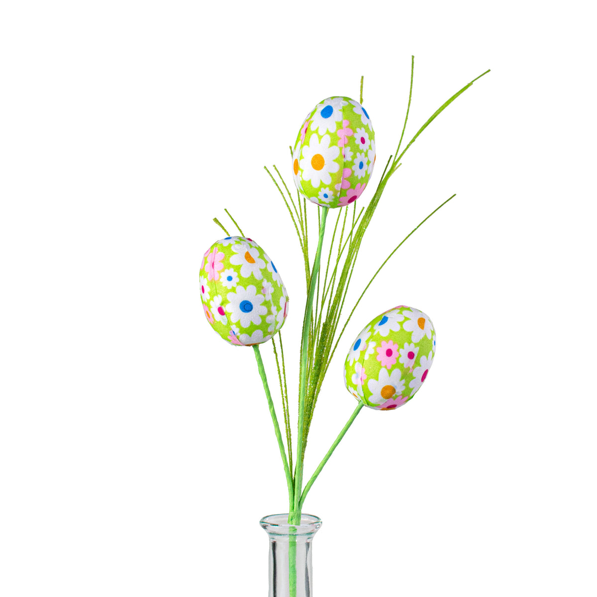 18" Daisy Fabric Egg Pick: Green Item Number: 63003GN
