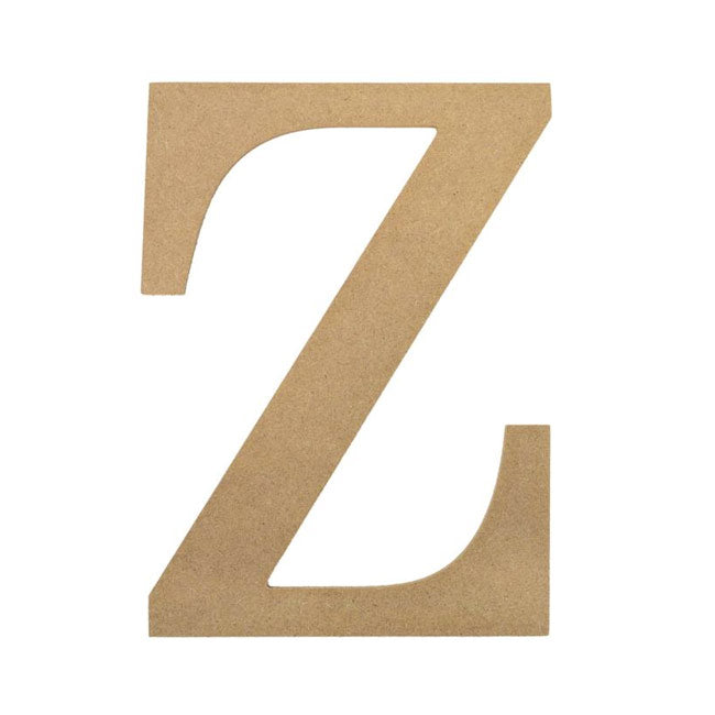 10" Decorative Wood Letter: Z Item Number: AB2050