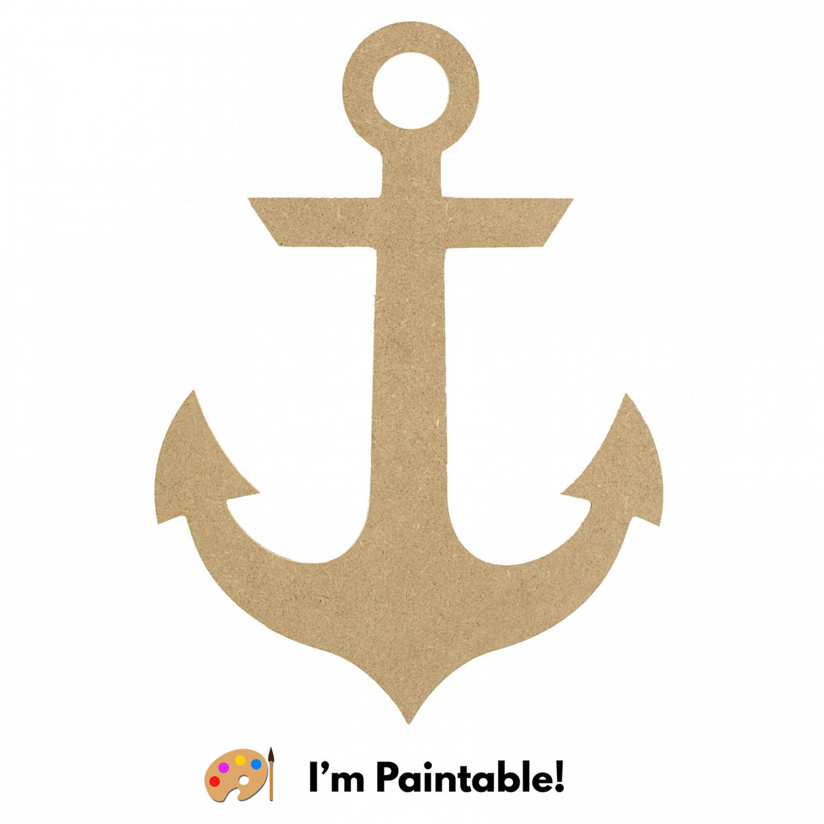 12" Decorative Wooden Anchor Sign: Natural Item Number: AB2321