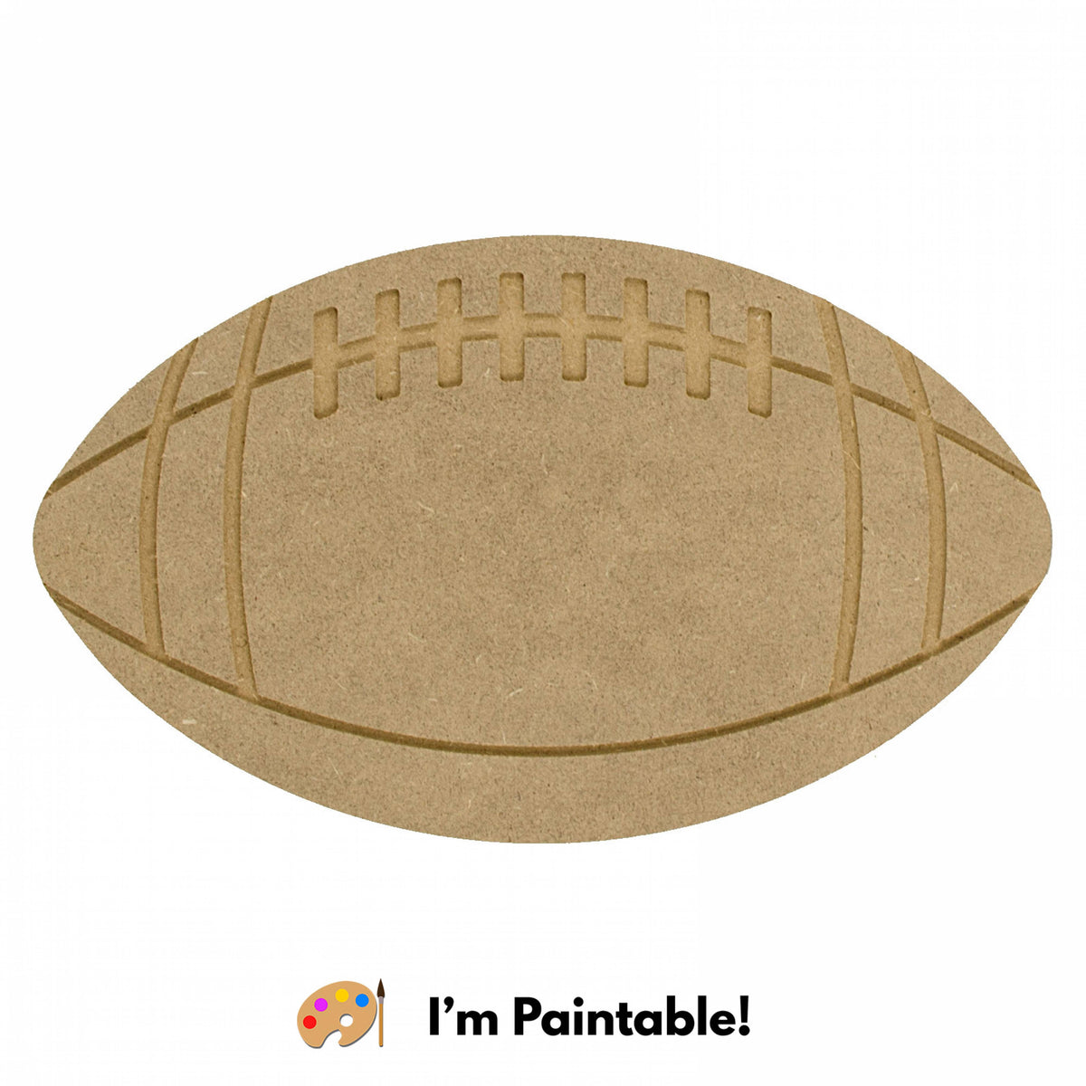 11" Decorative Wooden Football: Natural Item Number: AB2340