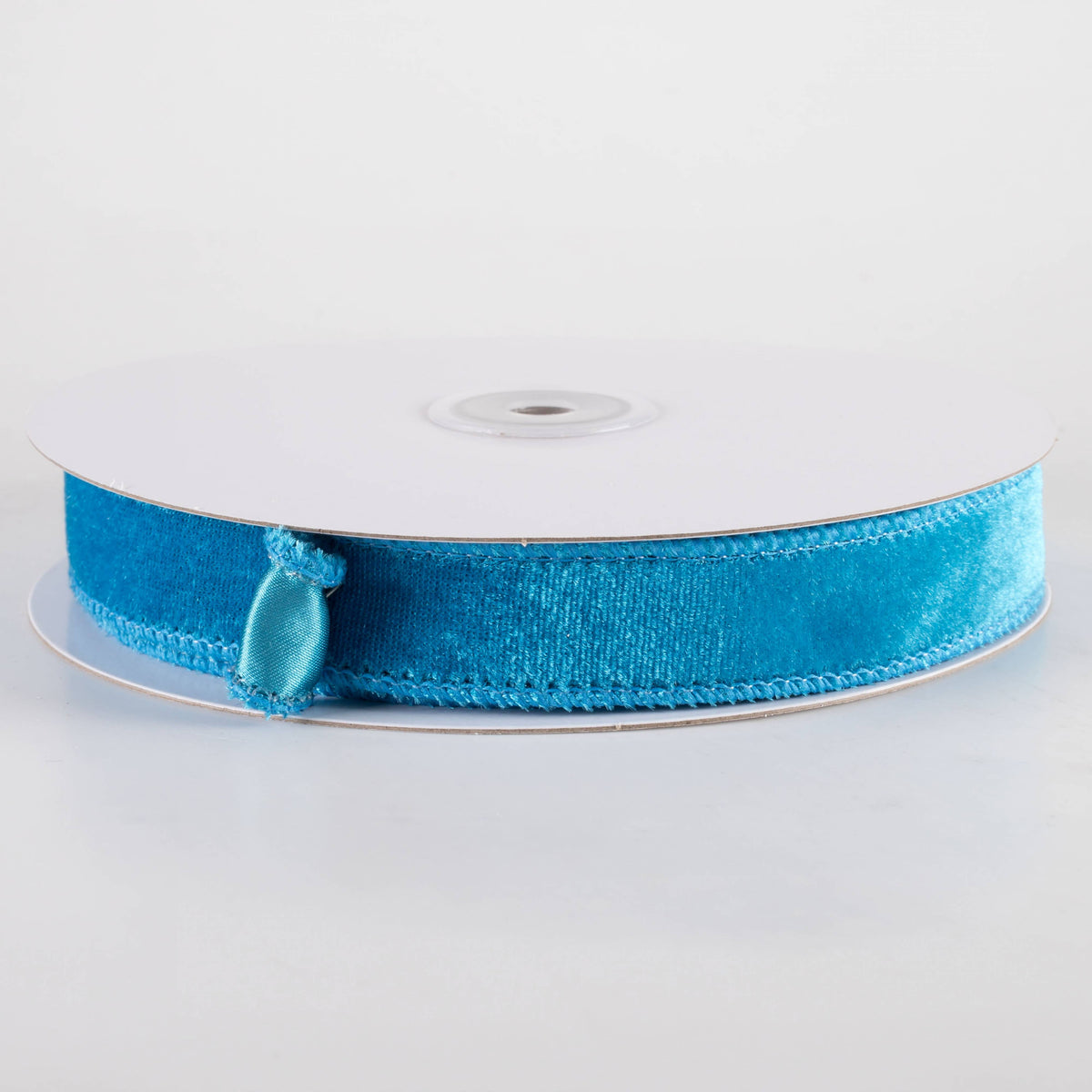 7/8" Deluxe Velvet Satin Backing Ribbon: Teal Blue (10 Yards) Item Number: RGE765881