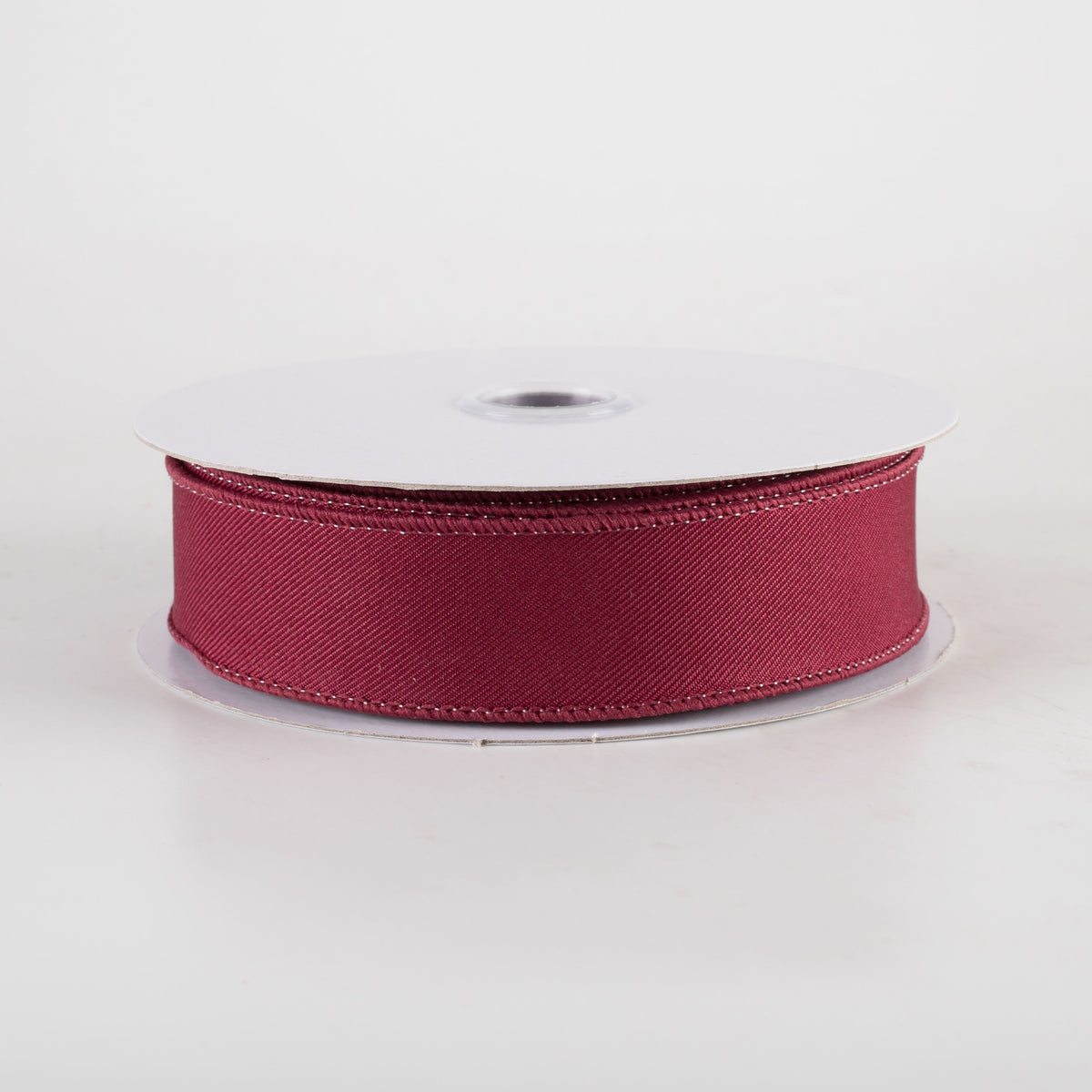 7/8" Diagonal Weave Ribbon: Burgundy Red (10 Yards) Item Number: RGE720272
