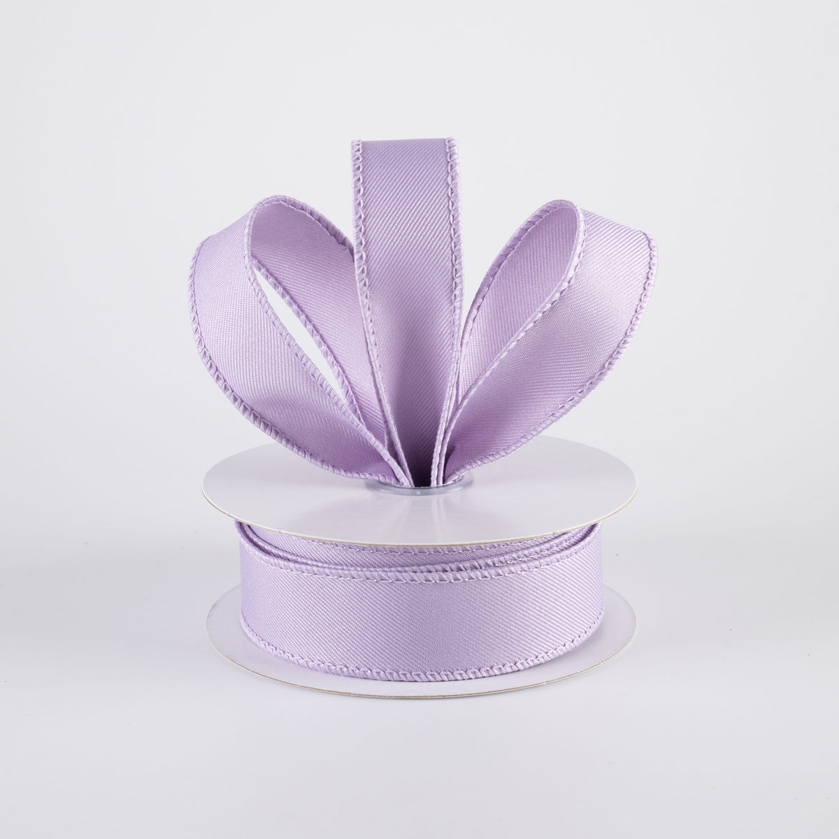 7/8" Diagonal Weave Ribbon: Lavender Purple (10 Yards) Lifestyle Photo