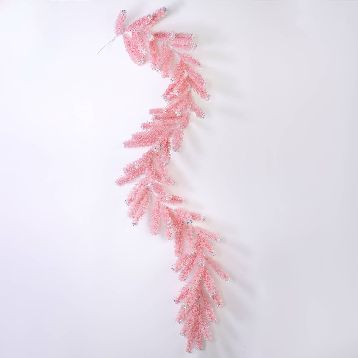 6' Iridescent Spark Garland: Candy Pink (64 Tips)