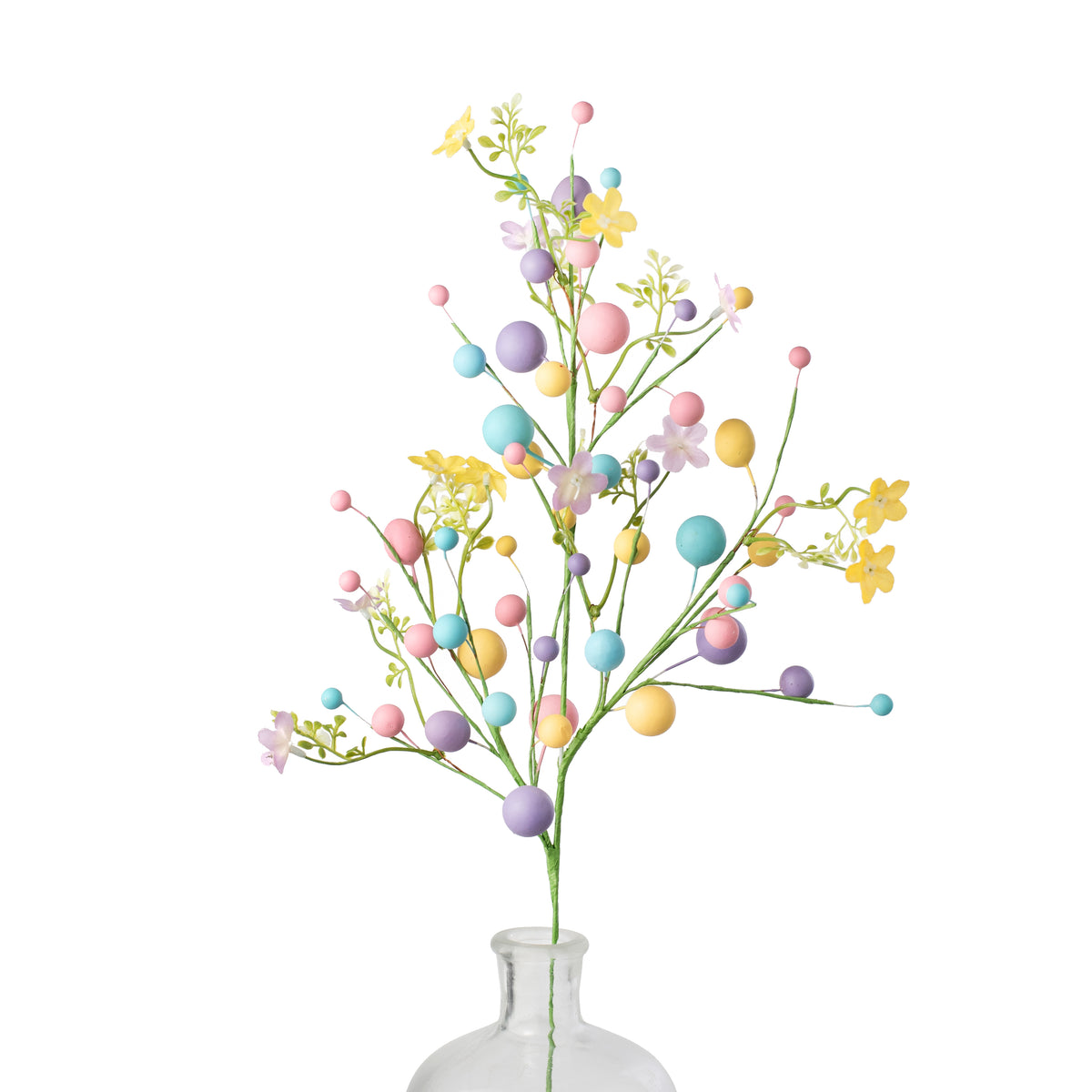 26" Egg, Berry & Flower Spray: Pastel Mix Item Number: HE421279