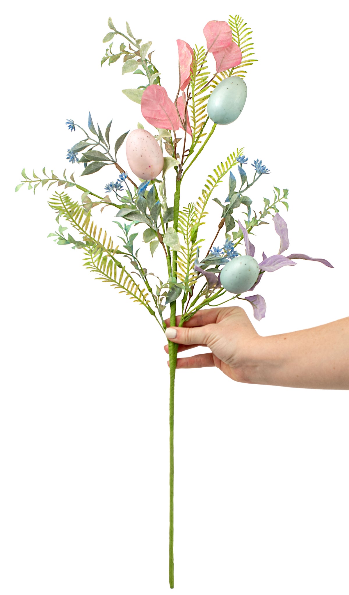 28" Egg Mixed Leaves Spray detail photo 4
