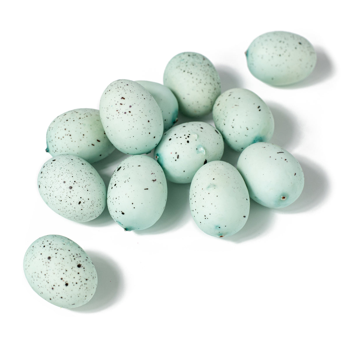 1.5" Eggs: Light Blue & Black (12) Item Number: MD030314