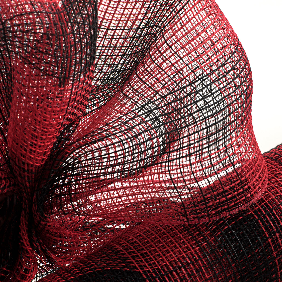 21" Fabric Mesh: Black & Red Plaid Lifestyle Photo