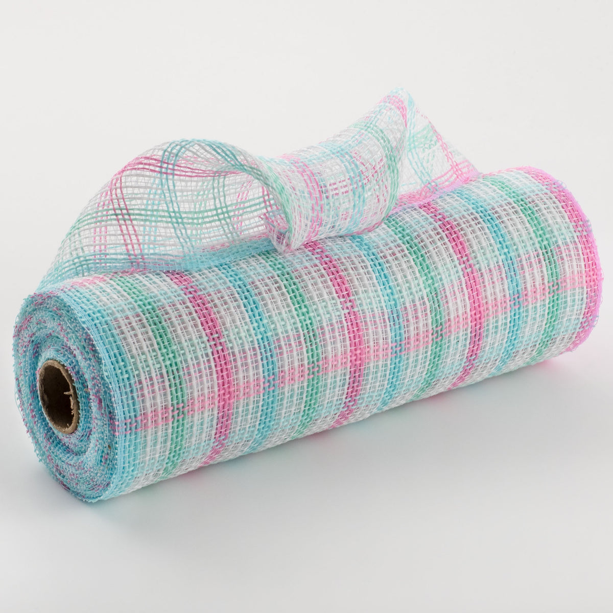 10" Faux Jute Check Mesh: Light Blue, Mint, Light Pink, White Item Number: RY8339AT