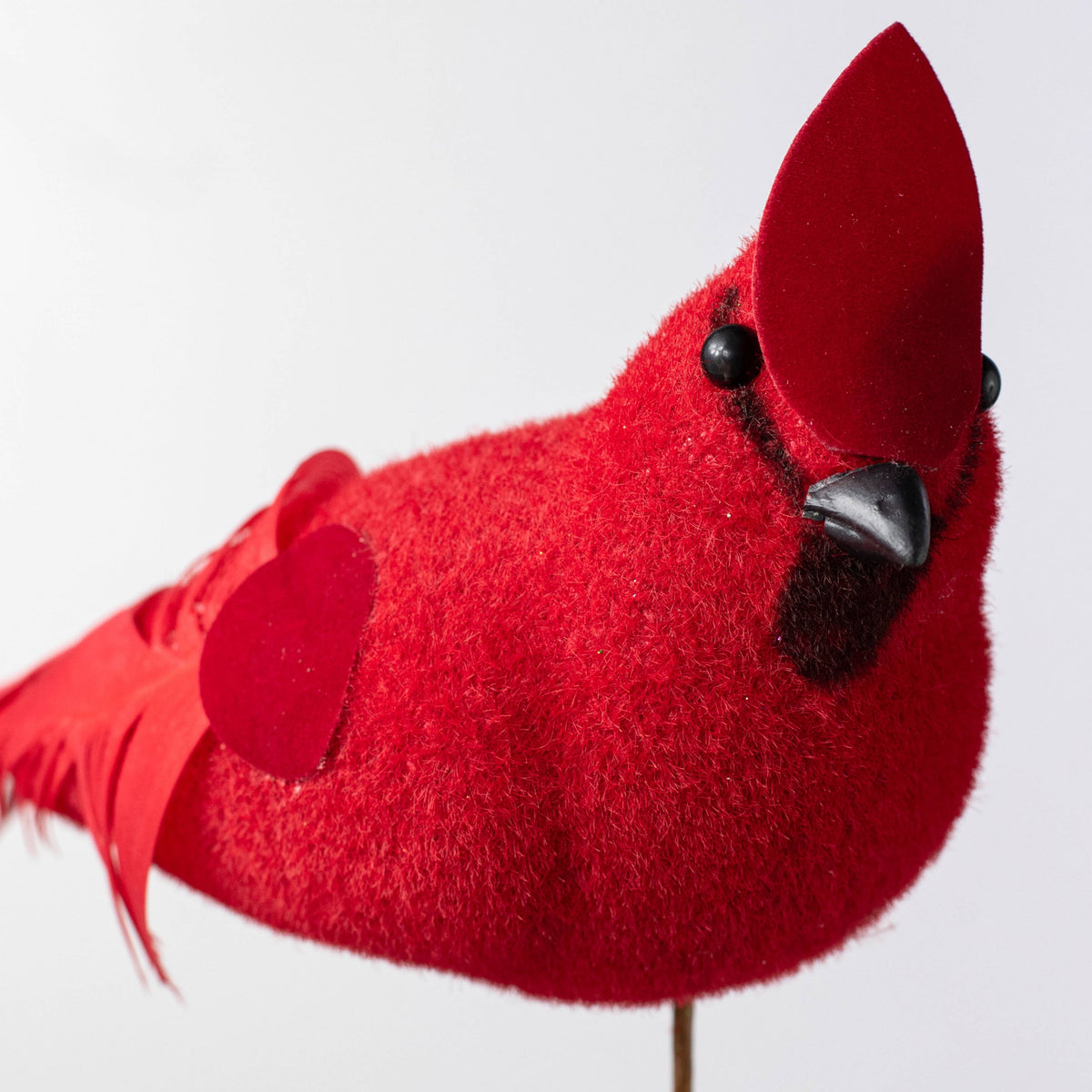 16" Feathered Flocked Cardinal Pick Lifestyle Photo