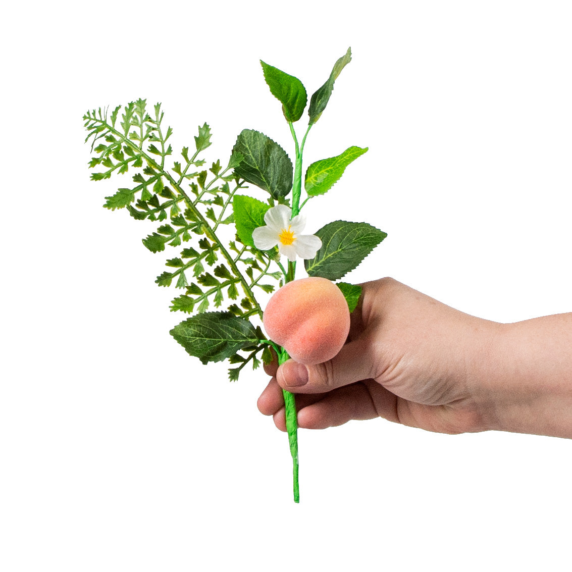 10" Fern, Greenery, Peach Pick detail photo 3
