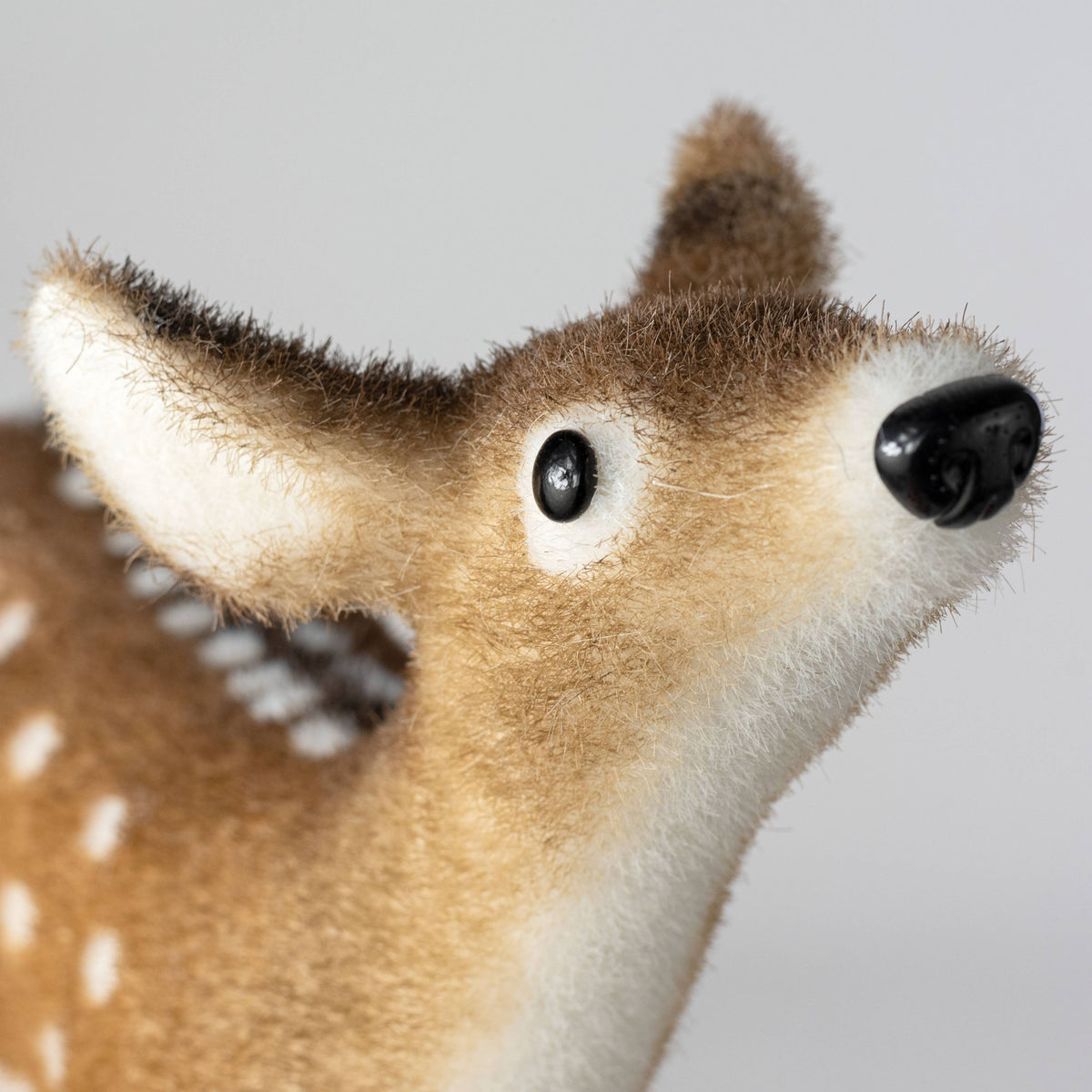 15" Flocked Deer Figurine detail photo 3