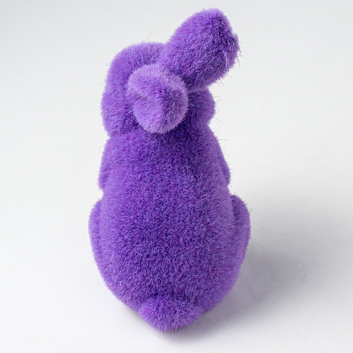 6" Flocked Standing Rabbit: Lavender detail photo 4