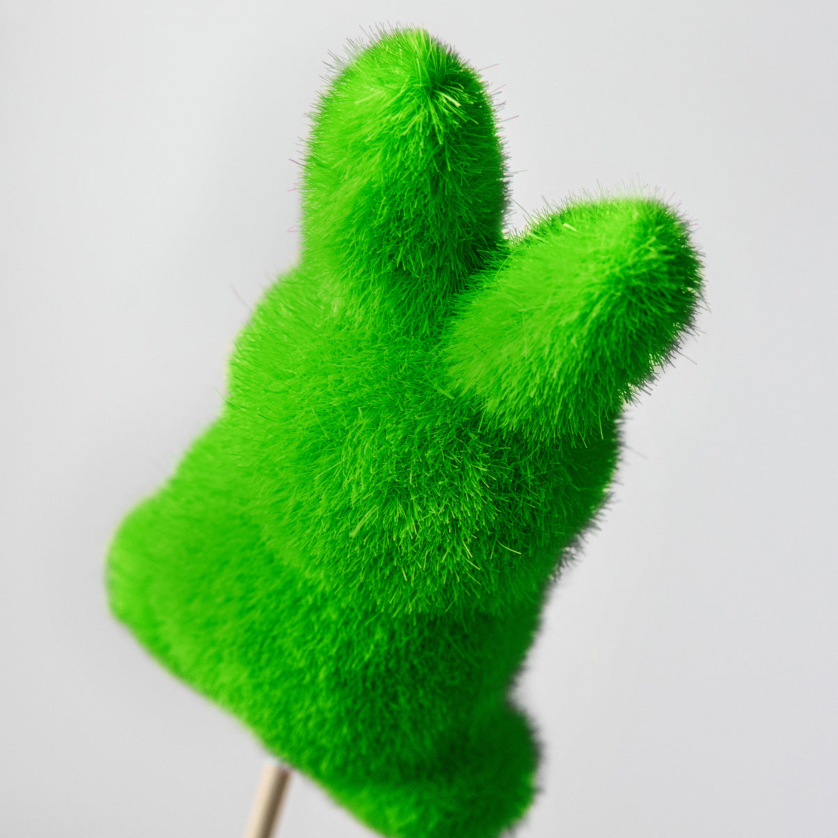 12" Flocked Standing Rabbit Pick: Spring Green Lifestyle Photo