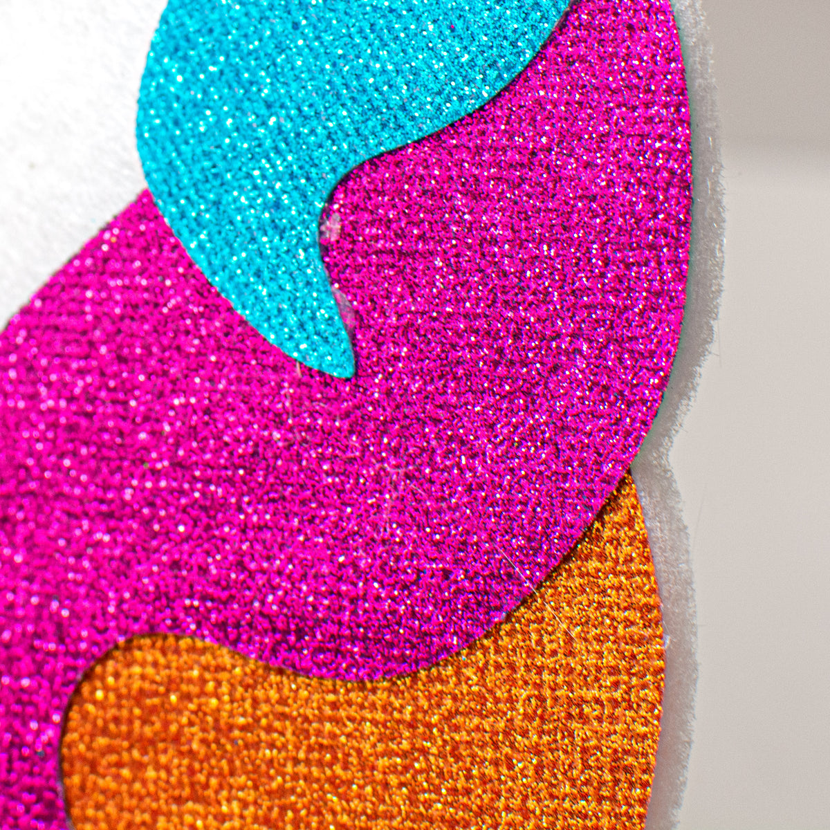 13" Foam Glitter Unicorn Ornament detail photo 3