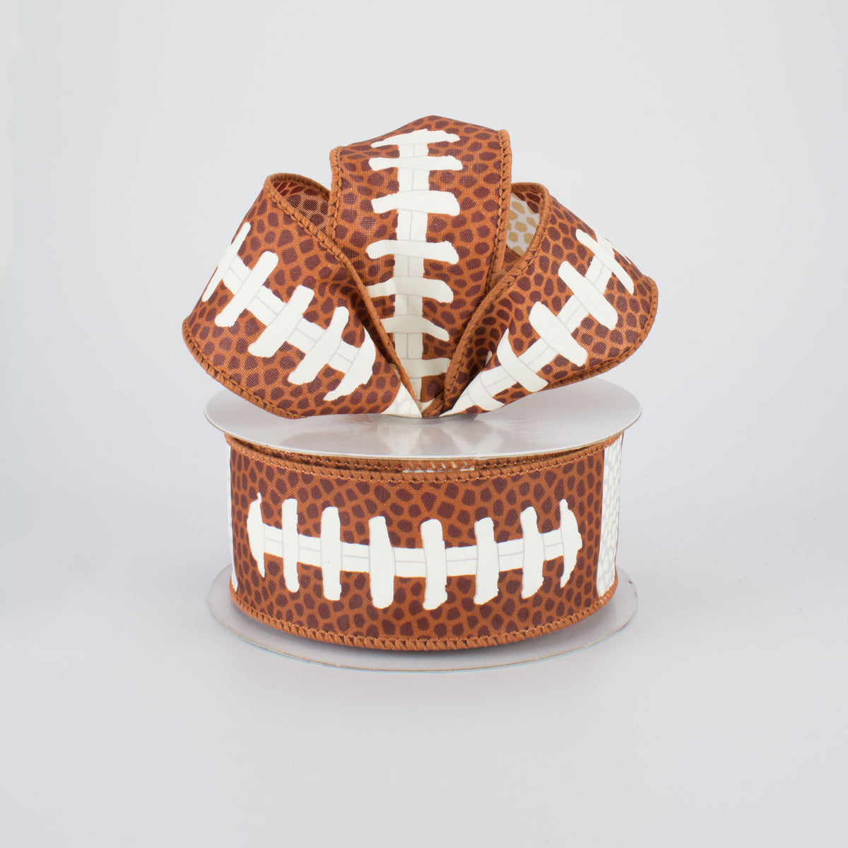 1.5" Football Laces Ribbon (10 Yards) Lifestyle Photo