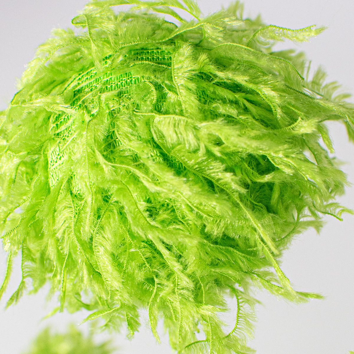16" Furry Fabric Ball Spray: Lime Green Lifestyle Photo