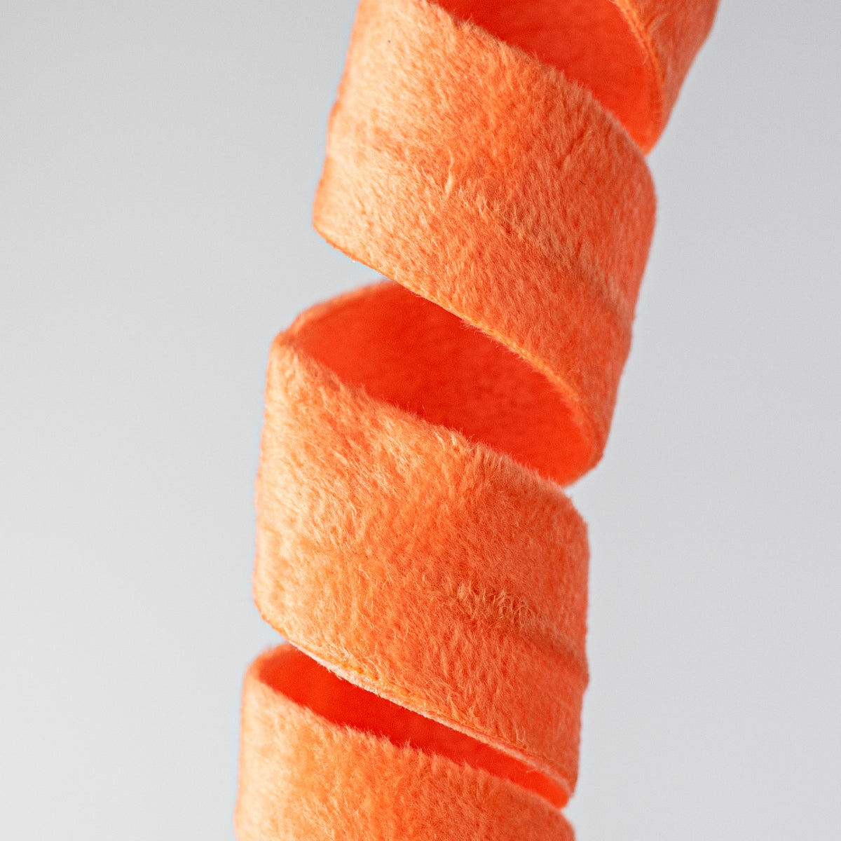 24" Fuzzy Curly Spray: Orange Lifestyle Photo