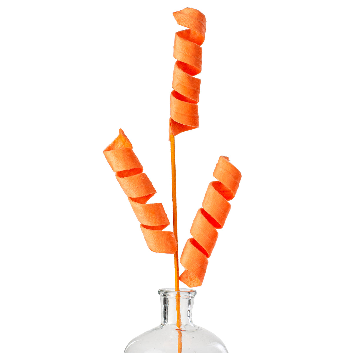 24" Fuzzy Curly Spray: Orange Item Number: 63389OR