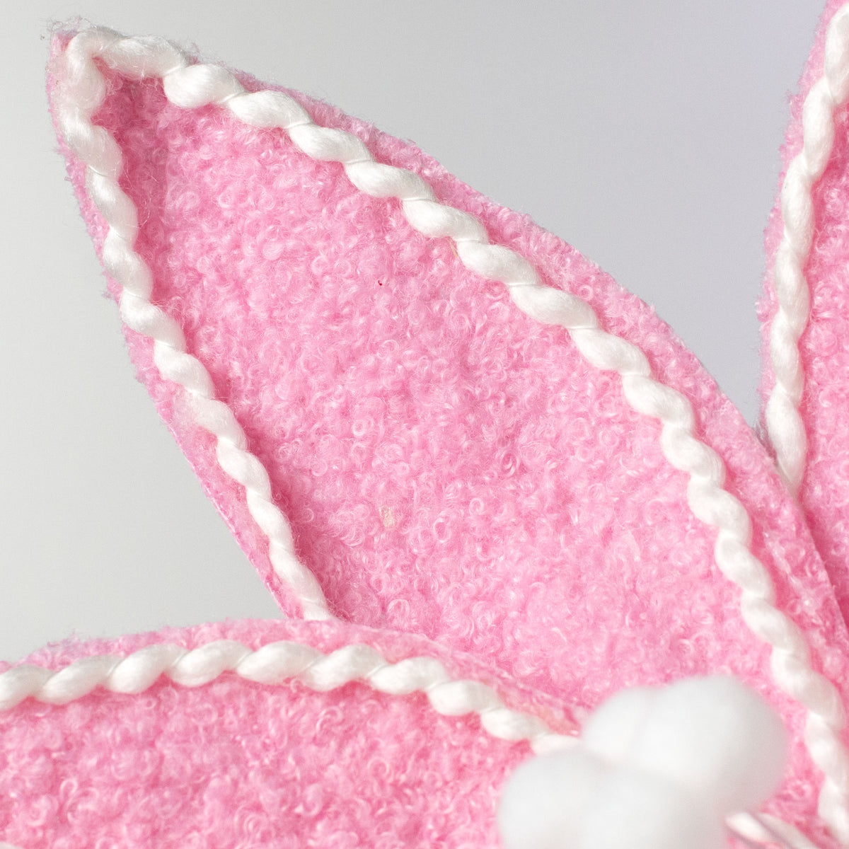 12" x 25" Fuzzy Fabric Poinsettia Pick: Pink & White Lifestyle Photo