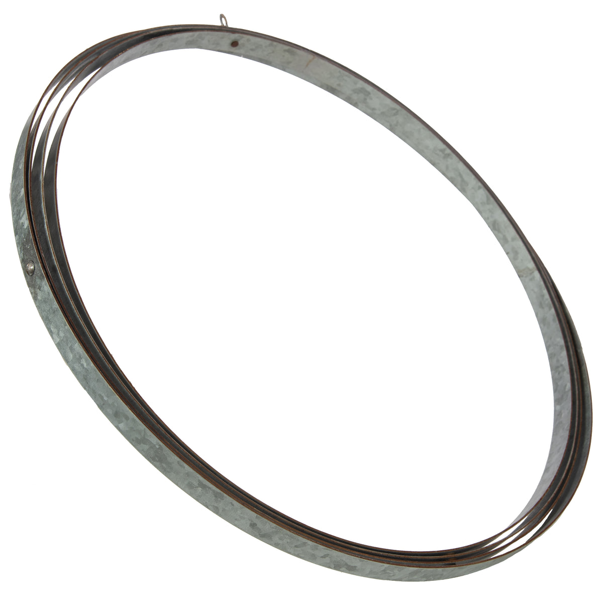 18" Galvanized Metal Strip Ball: Acid Washed Lifestyle Photo