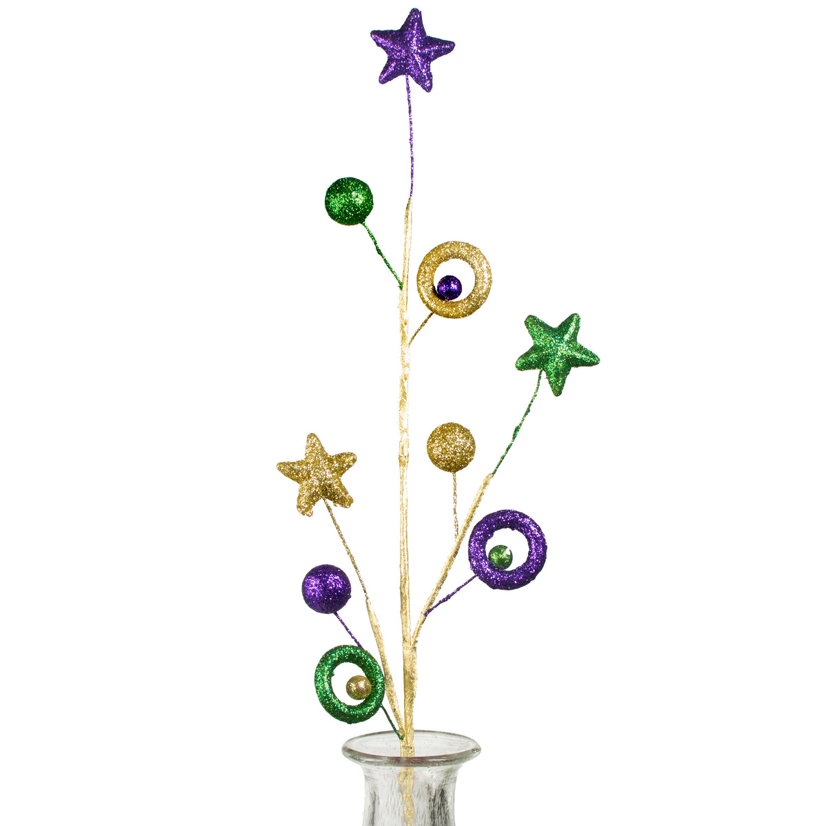 28" Glitter Ball Circle Star Spray: PGG Item Number: HG3135