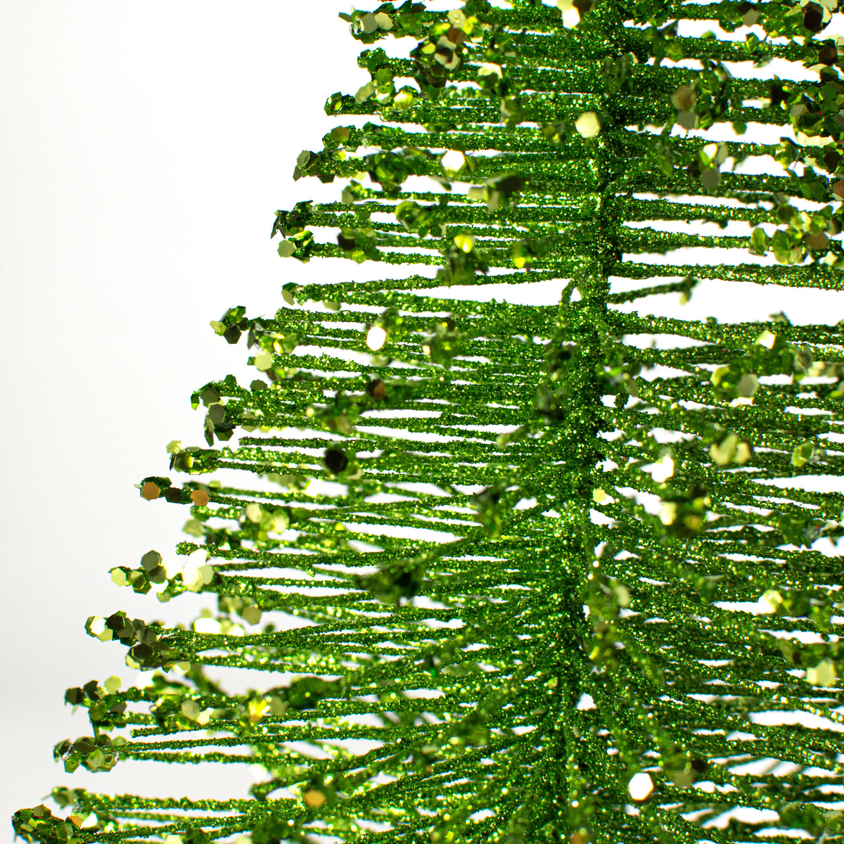 21" Glitter Fishline Tree Pick: Green Lifestyle Photo