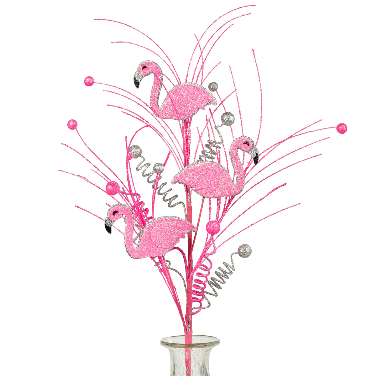 29" Glitter Flamingo Spray Item Number: MN0126