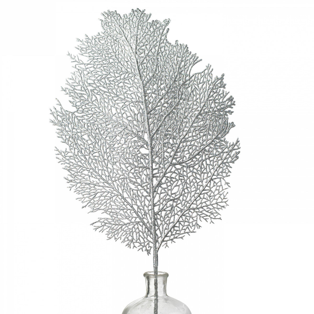 36" Glitter Sea Fan Spray: Silver Item Number: 2825233SV