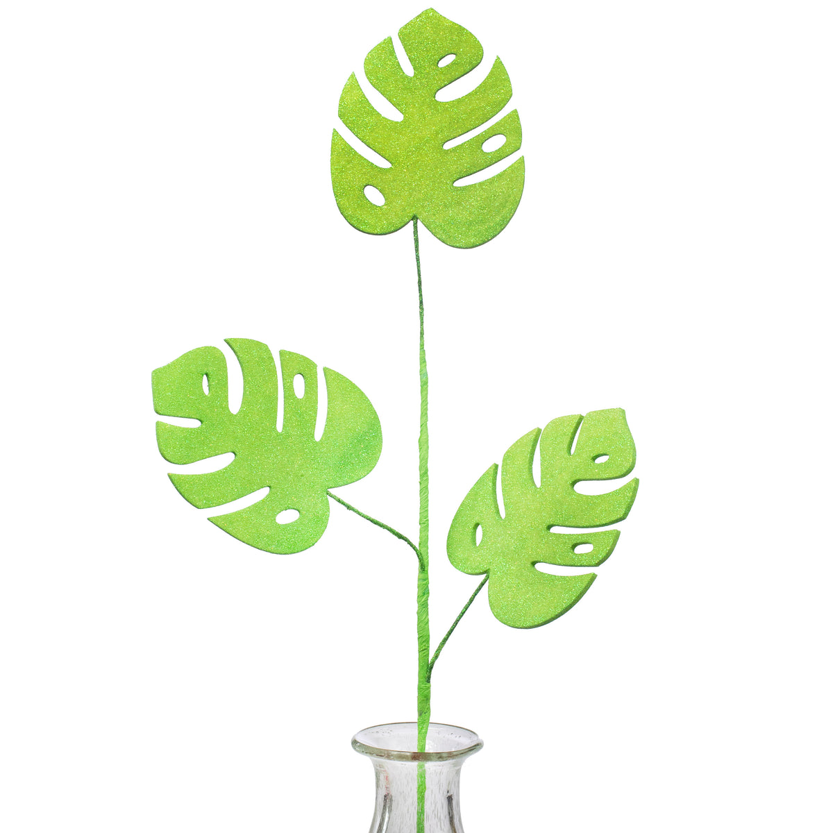 28" Glitter Split Leaf Philodendron Spray Item Number: 62388GN
