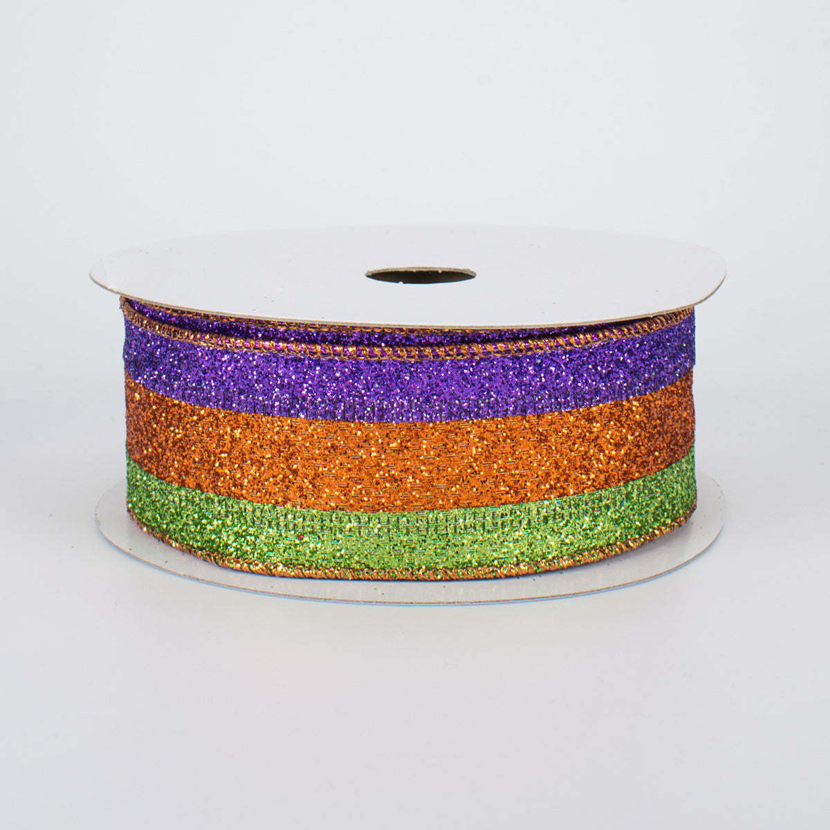 1.5" Glitter Stripe Ribbon: Halloween (10 Yards)