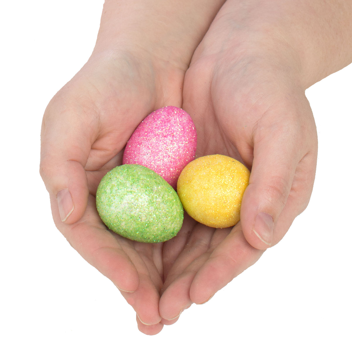 1.75" Glittered Eggs: Pastels (24) detail photo 3