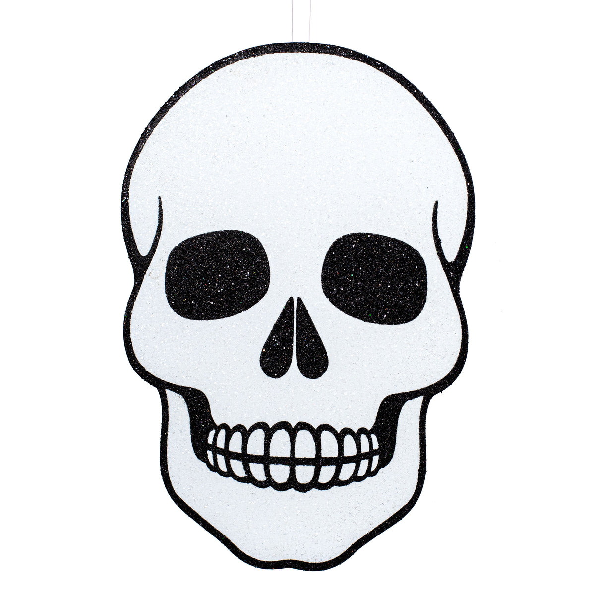 20" Glittered EVA Foam Skull Door Hanger Item Number: HH7481
