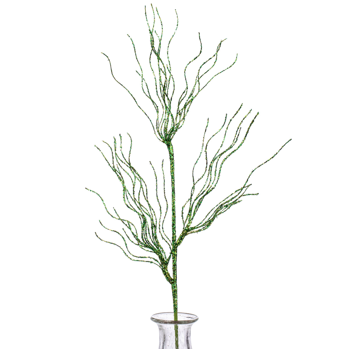 31" Glittered Spiral Pine Spray: Green Item Number: XS756293