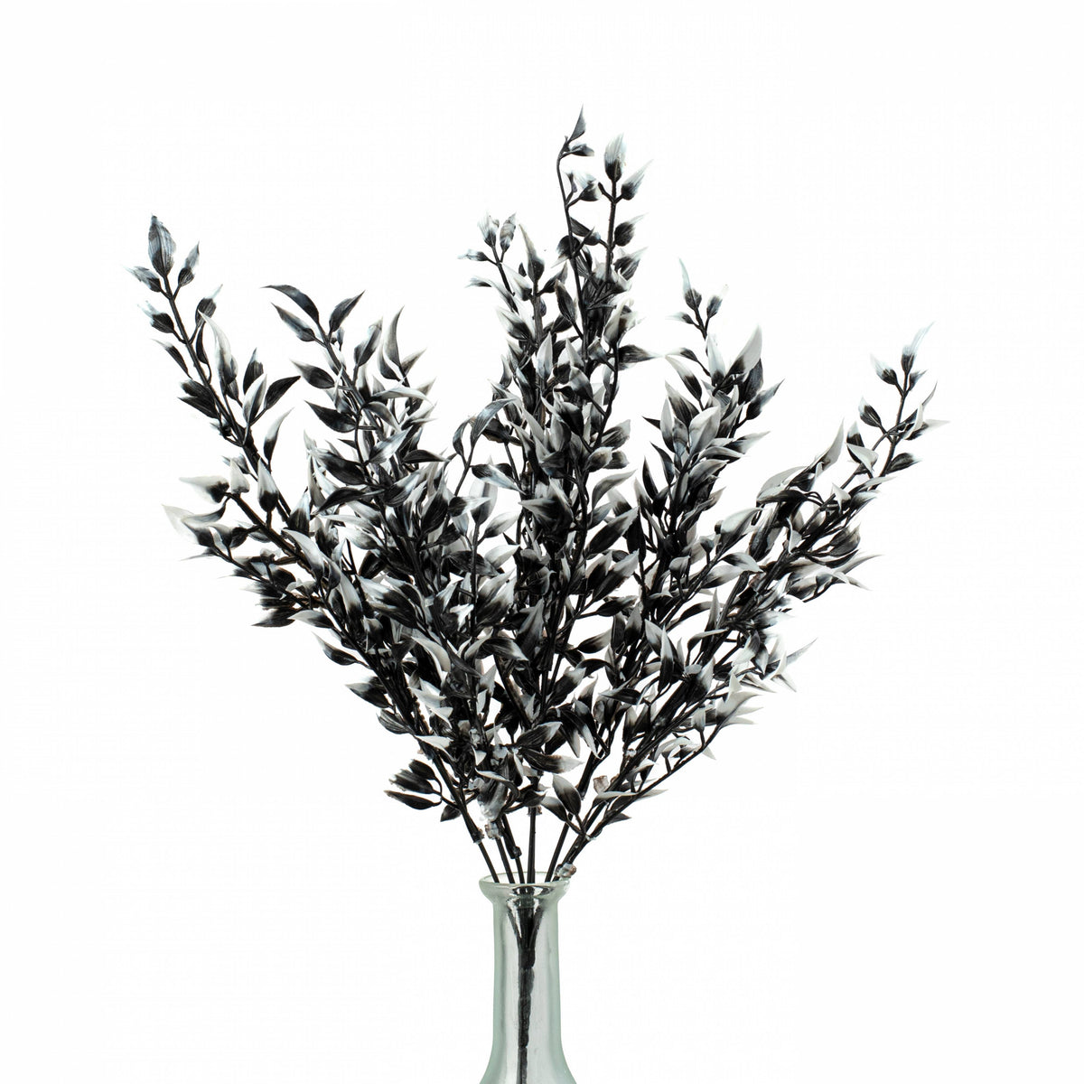 17" Halloween Leaf Bush: Black & White Item Number: HH129850