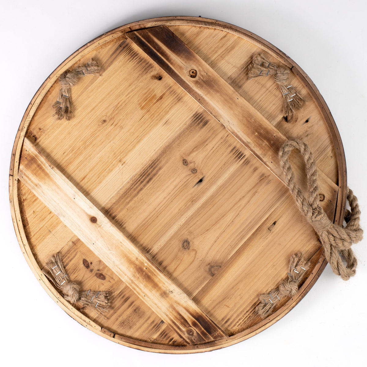 22" Hanging Wood Table: Round detail photo 3