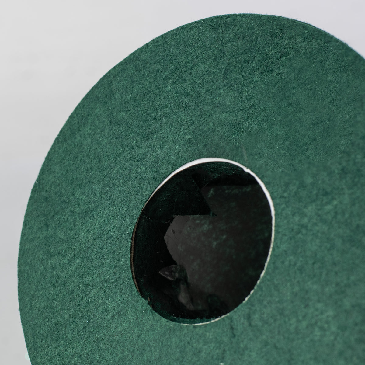 9" Hat With Trim Christmas Tree Topper: Green detail photo 4