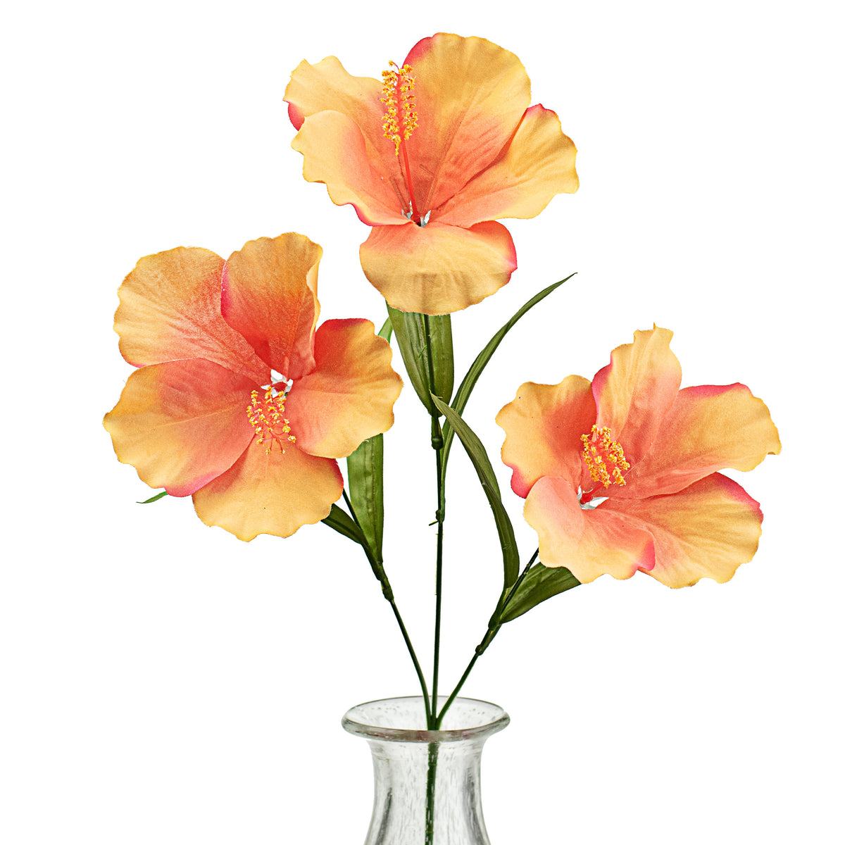 27" Hibiscus Spray: Coral Item Number: 29414CO