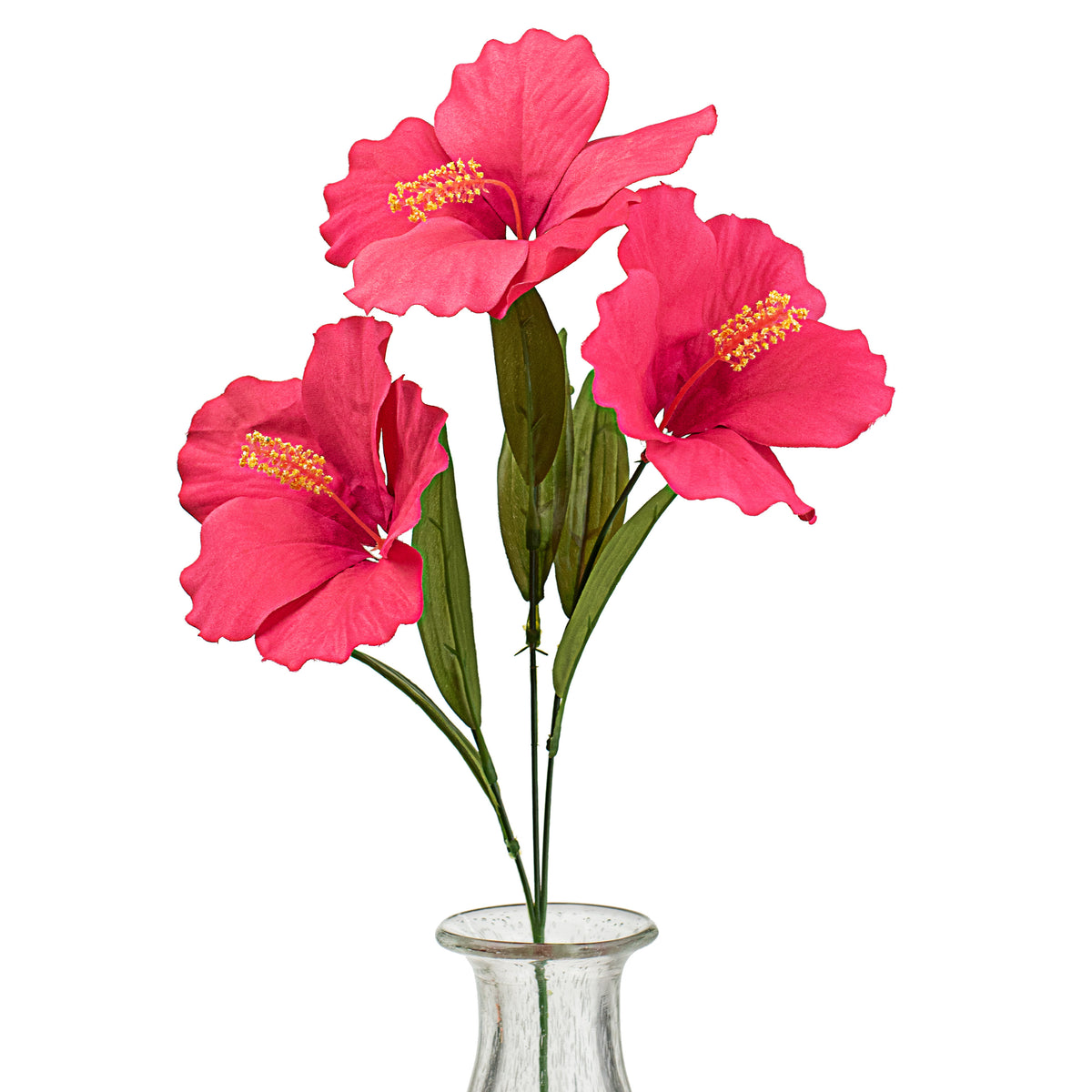 27" Hibiscus Spray: Fuchsia Pink Item Number: 29414BT