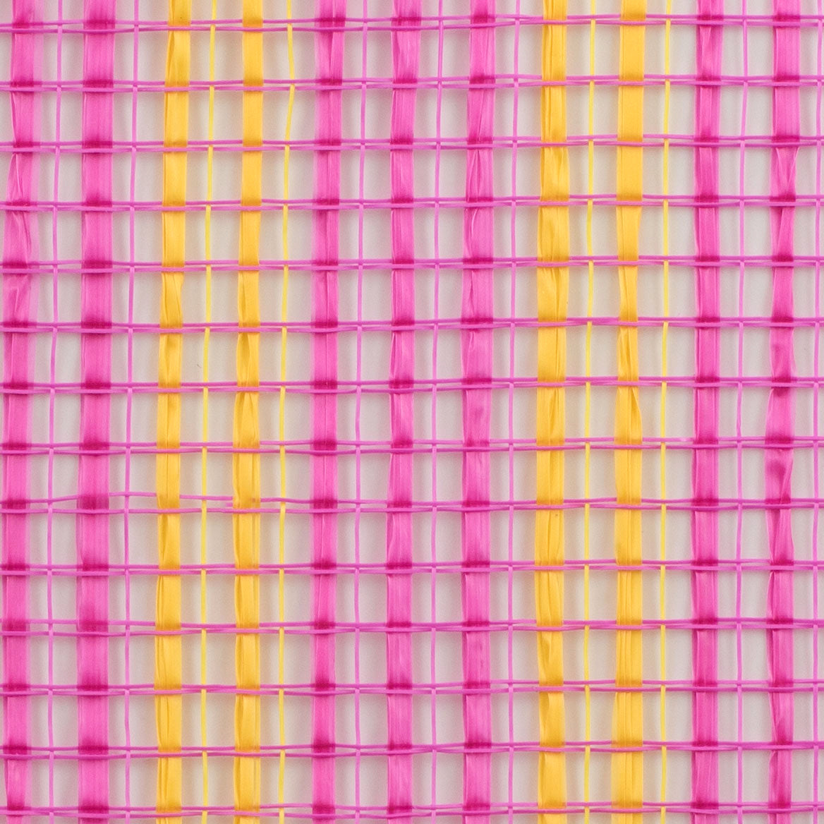 10" Horizontal Wide Strip Mesh: Hot Pink & Yellow detail photo 3