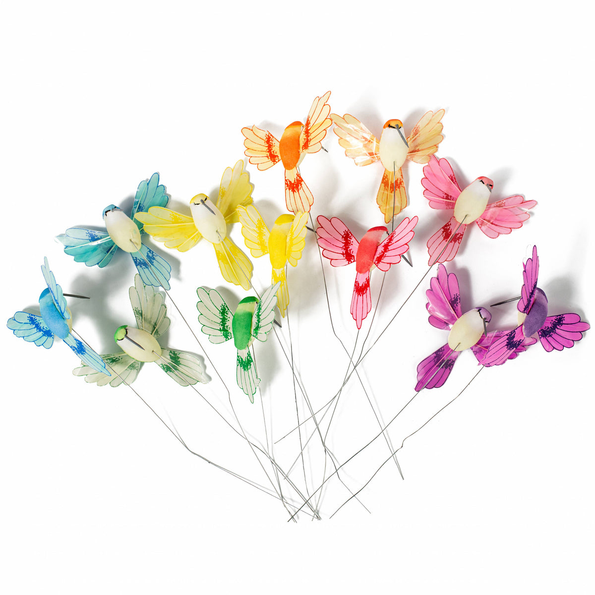 3.75" Hummingbird Wired Ornaments (Set of 12) Item Number: MW5708