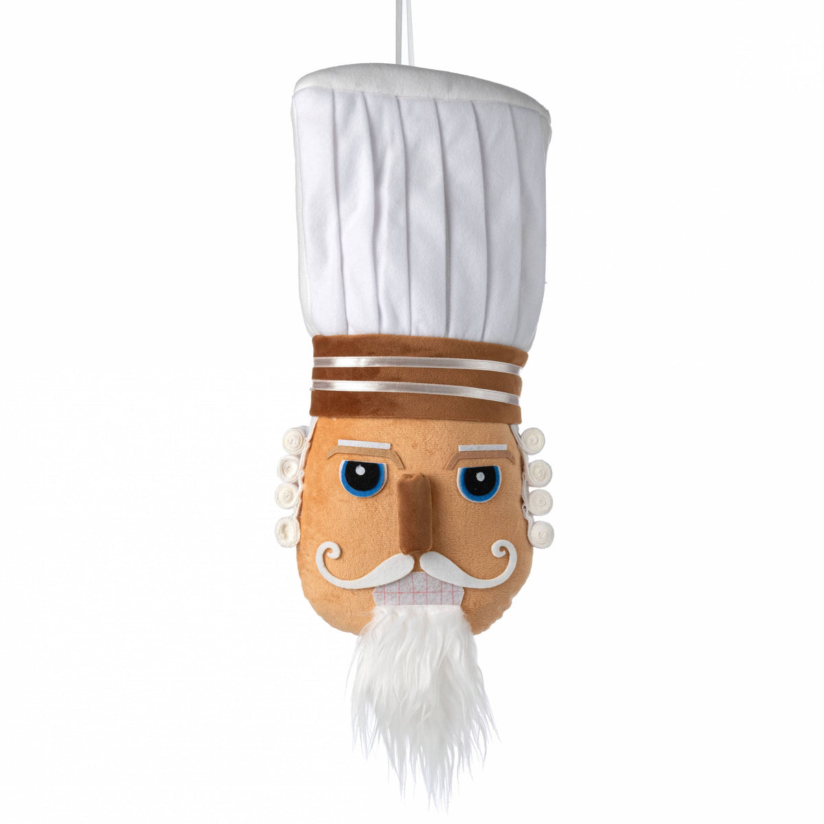 16" Plush Gingerbread Nutcracker Chef Head