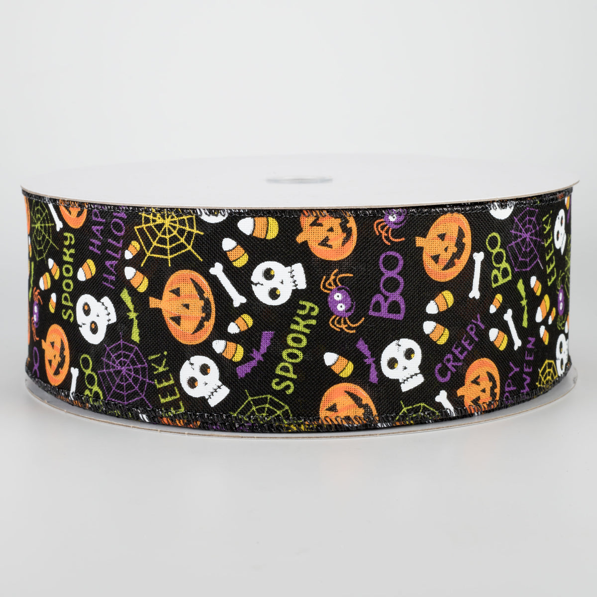 2.5" Halloween Fun Ribbon: Black (50 Yards)