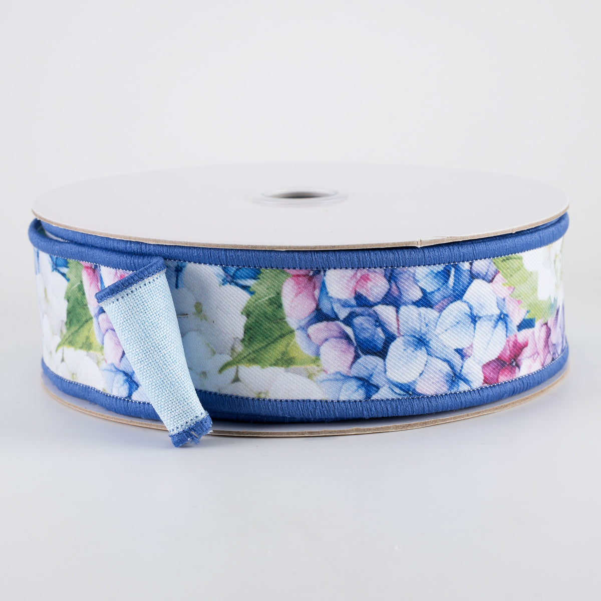1.5" Double Sided Fused Hydrangeas Ribbon (10 Yards)