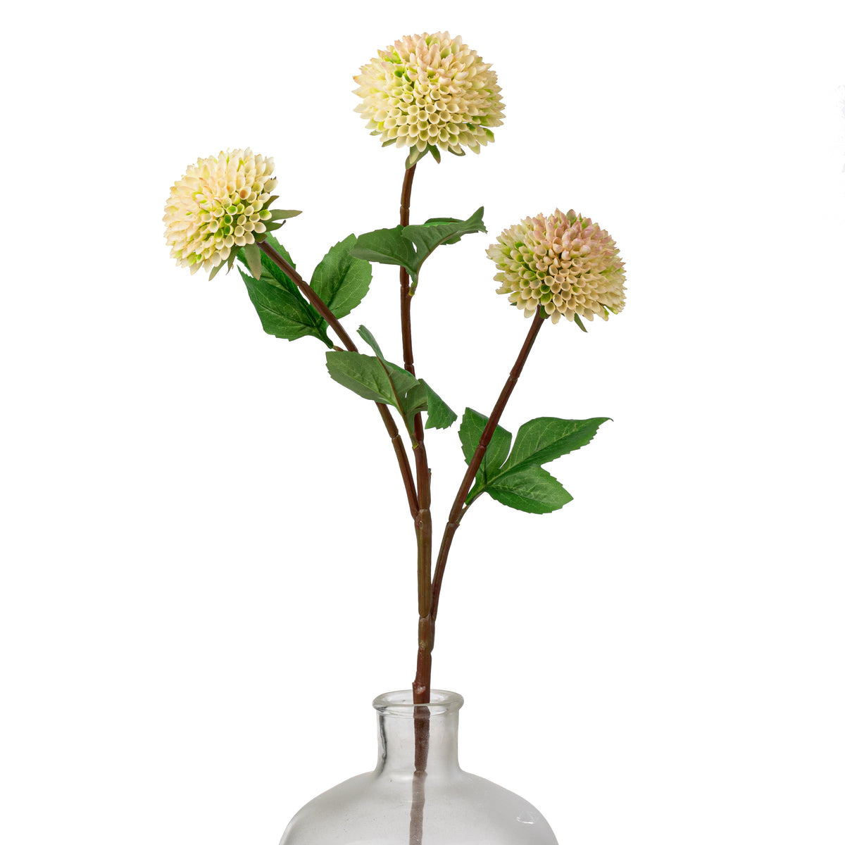 28" Dahlia Spray: Cream & Pink