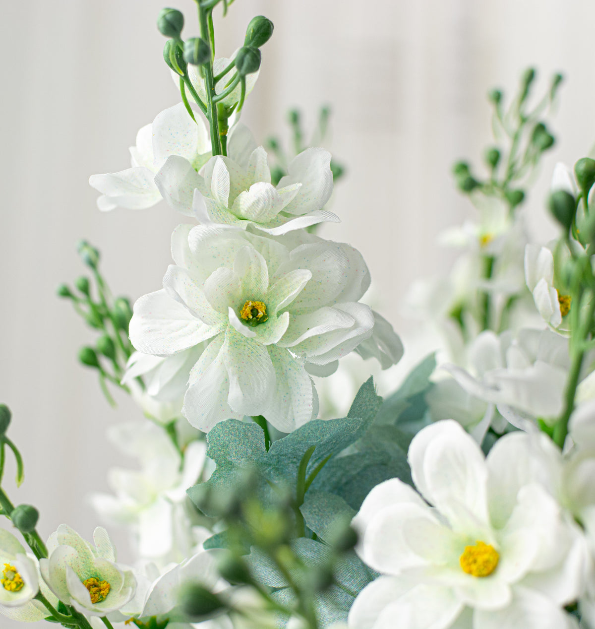 24" Delphinium Bush: Cream (12 Stem)