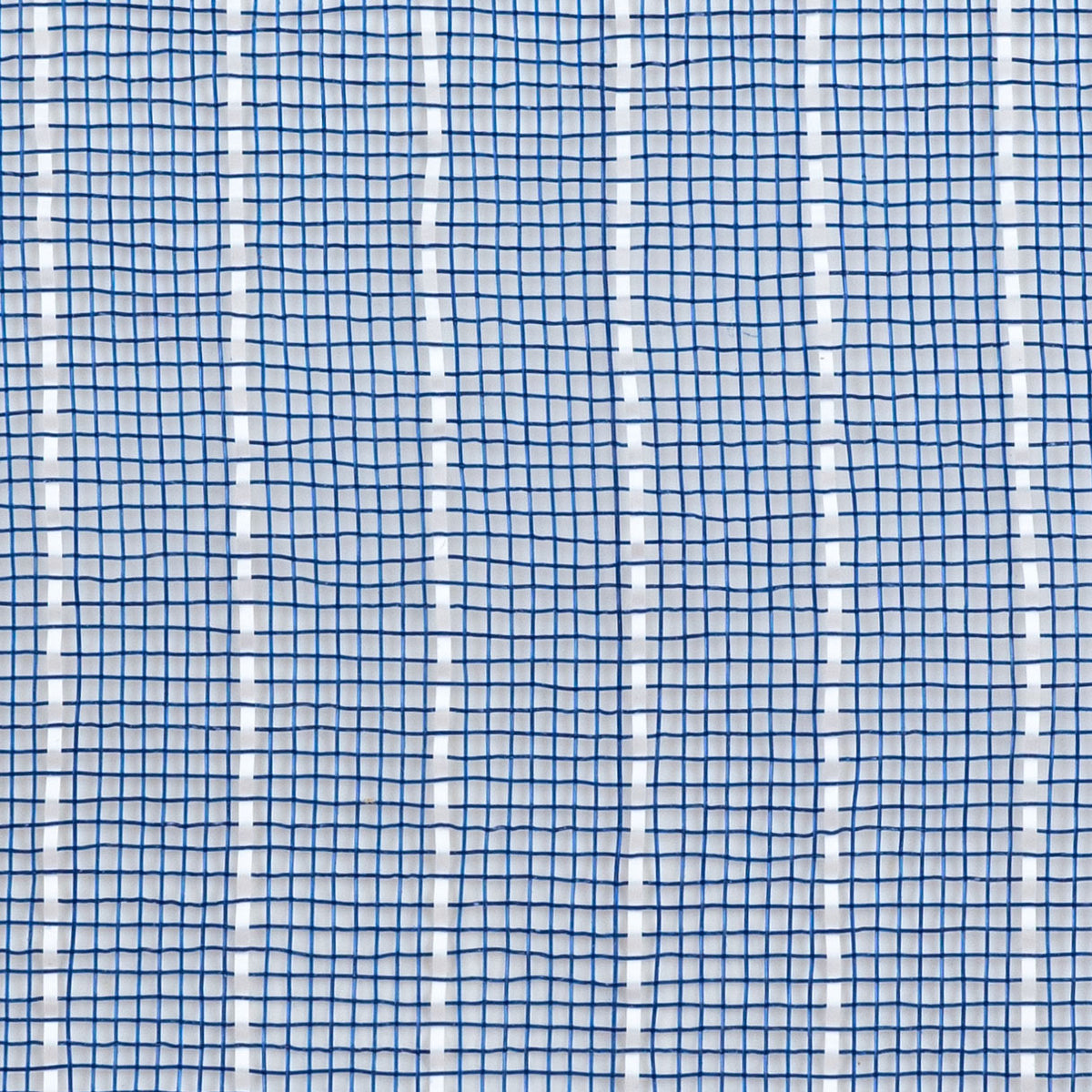 10" Metallic Fine Weave Deco Mesh: Navy Blue & White